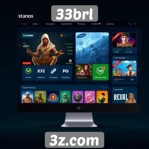 Análise da interface do site 33brl para jogadores